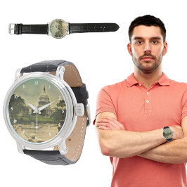 Hauptstadt der Vereinten Staaten von Bibliothekssc Armbanduhr