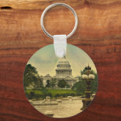 Hauptstadt der Vereinten Staaten von Bibliothekssc Schlüsselanhänger (Vorderseite)