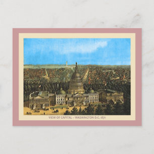 Hauptstadt der Vintagen Staaten Postkarte