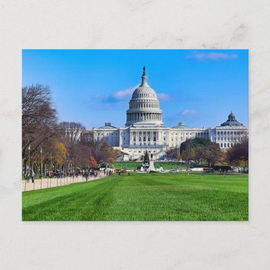 Hauptstadt der Washington DC-Sehenswürdigkeiten Postkarte (Vorderseite)