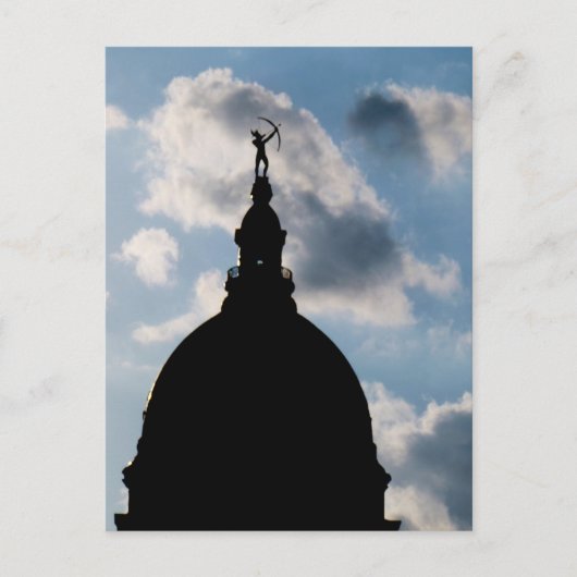 Hauptstadt Dome Topeka Kansas Postkarte (Vorderseite)