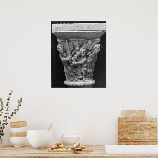 Hauptstadt einer Spalte Poster (Küche)