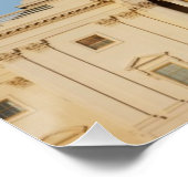 Hauptstadt Gebäude bei Dämmerung angeschossen Poster (Ecke)