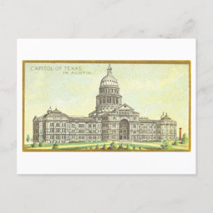 Hauptstadt Gebäude in Austin, Texas, Vintag Postkarte