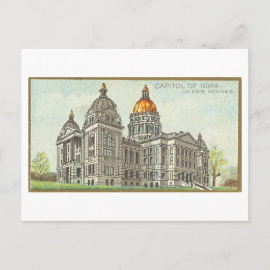 Hauptstadt Gebäude in Des Moines, Iowa, Vintag Postkarte (Vorderseite)