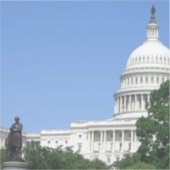 Hauptstadt Gebäude in Washington DC Aufkleber (Vorderseite)