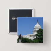 Hauptstadt Gebäude in Washington DC Button (Vorne & Hinten)