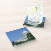 Hauptstadt Gebäude in Washington DC Glasuntersetzer (Schrägansicht)