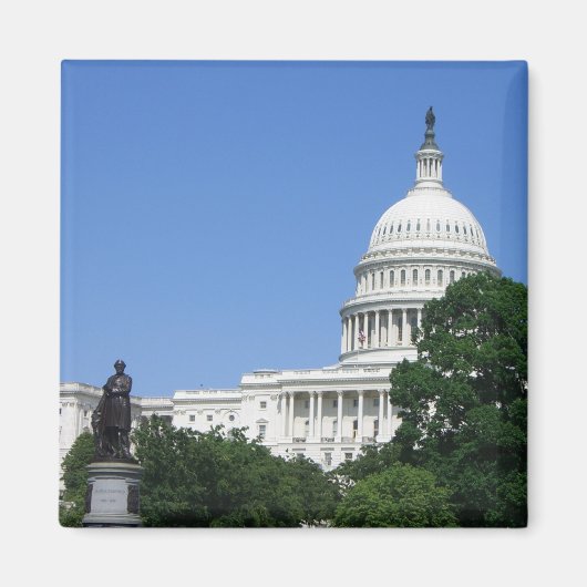 Hauptstadt Gebäude in Washington DC Magnet (Vorne)