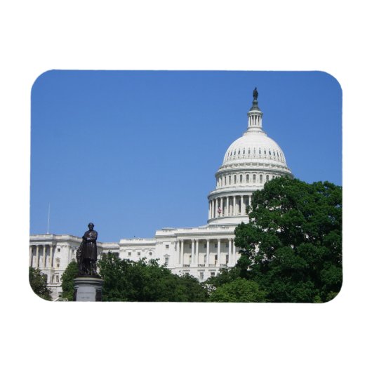 Hauptstadt Gebäude in Washington DC Magnet (Horizontal)