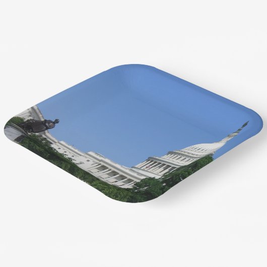 Hauptstadt Gebäude in Washington DC Pappteller (Gewinkelt)