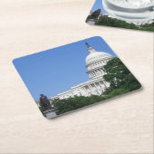 Hauptstadt Gebäude in Washington DC Rechteckiger Pappuntersetzer (angewinkelt)