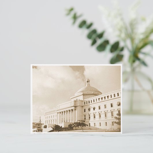 Hauptstadt Gebäude, San Juan, Geschichte, Puerto R Postkarte (Stehend Vorderseite)