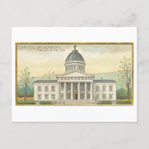 Hauptstadt Gebäude Vermont in Montpelier Vintag Postkarte