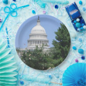 Hauptstadt Gebäude von Bartholdi Park Pappteller (Party)