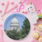 Hauptstadt Gebäude von Bartholdi Park Pappteller (Party)