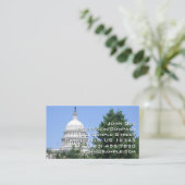 Hauptstadt Gebäude von Bartholdi Park Visitenkarte (Stehend Vorderseite)