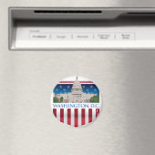 Hauptstadt Gebäude - Washington DC Magnet (In Situ (Geschirrspüler))