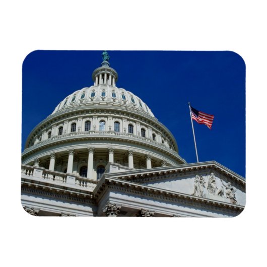 Hauptstadt Gebäude, Washington, USA Magnet (Horizontal)