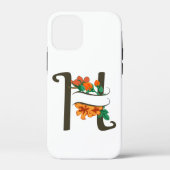 Hauptstadt H florale Monogramm Case-Mate iPhone Hülle (Rückseite)