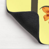 Hauptstadt H florale Monogramm Mousepad (Ecke)