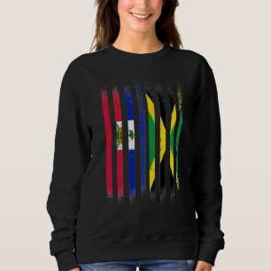 Hauptstadt Haitian Jamaican Hispanic Heritage Mont Sweatshirt