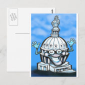 Hauptstadt Hill Postkarte (Vorne/Hinten)