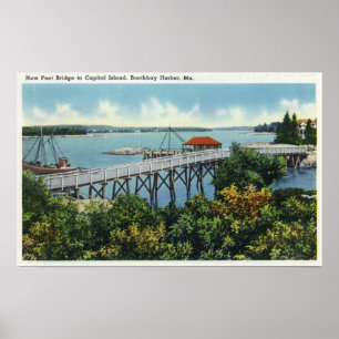 Hauptstadt Island New Foot Bridge View Poster