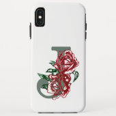 Hauptstadt J floral monogramm Case-Mate iPhone Hülle (Rückseite)