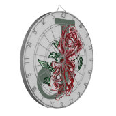 Hauptstadt J floral monogramm Dartscheibe (Vorderseite Links)
