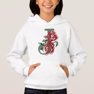 Hauptstadt J floral monogramm Hoodie