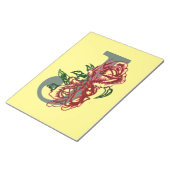 Hauptstadt J floral monogramm Notizblock (angewinkelt)