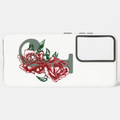 Hauptstadt J floral monogramm Samsung Galaxy Hülle (Linke Seite)