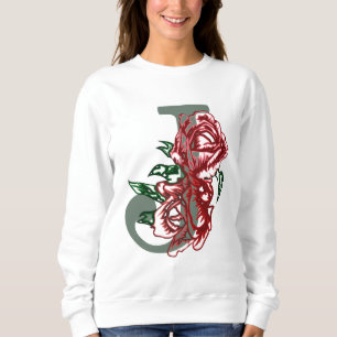 Hauptstadt J floral monogramm Sweatshirt