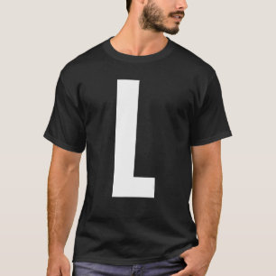 Hauptstadt Letter L Monogram Anton Schriftart Init T-Shirt