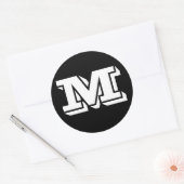 Hauptstadt Letter M Large Round Stickers von Janz (Umschlag)