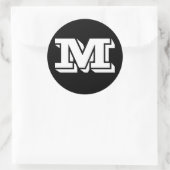 Hauptstadt Letter M Large Round Stickers von Janz (Tasche)
