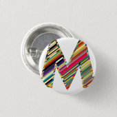 HAUPTSTADT Letter M mehrfarbig, Button (Vorne & Hinten)