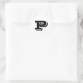 Hauptstadt Letter P Kleine runde Sticker von Janz (Tasche)