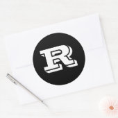 Hauptstadt Letter R Large Round Stickers von Janz (Umschlag)