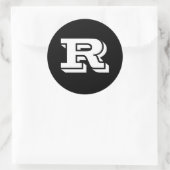 Hauptstadt Letter R Large Round Stickers von Janz (Tasche)
