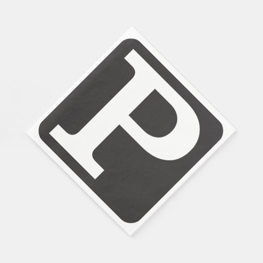 Hauptstadt P Papier Napkins Serviette (Ecke)