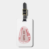 Hauptstadt Reef Klettersteig Carabiner Gepäckanhänger (Vorderseite vertikal)