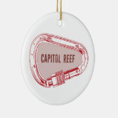 Hauptstadt Reef Klettersteig Carabiner Keramik Ornament (Rechts)