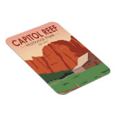 Hauptstadt Reef National Park Ranch Vintag Magnet (Rechte Seite)