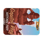 Hauptstadt Reef National Park Reiseplakat Magnet (Horizontal)