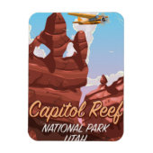 Hauptstadt Reef National Park Reiseplakat Magnet (Vertikal)