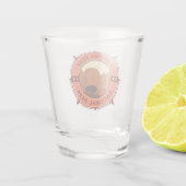 Hauptstadt Reef Nationalpark Bison Retro Kompass Schnapsglas (Rückseite)