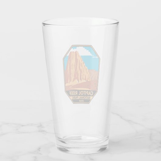 Hauptstadt Reef Nationalpark Cathedral Loop Glas (Rückseite)