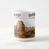 Hauptstadt Reef Nationalpark Cathedral Loop Kaffeetasse (Mittel)